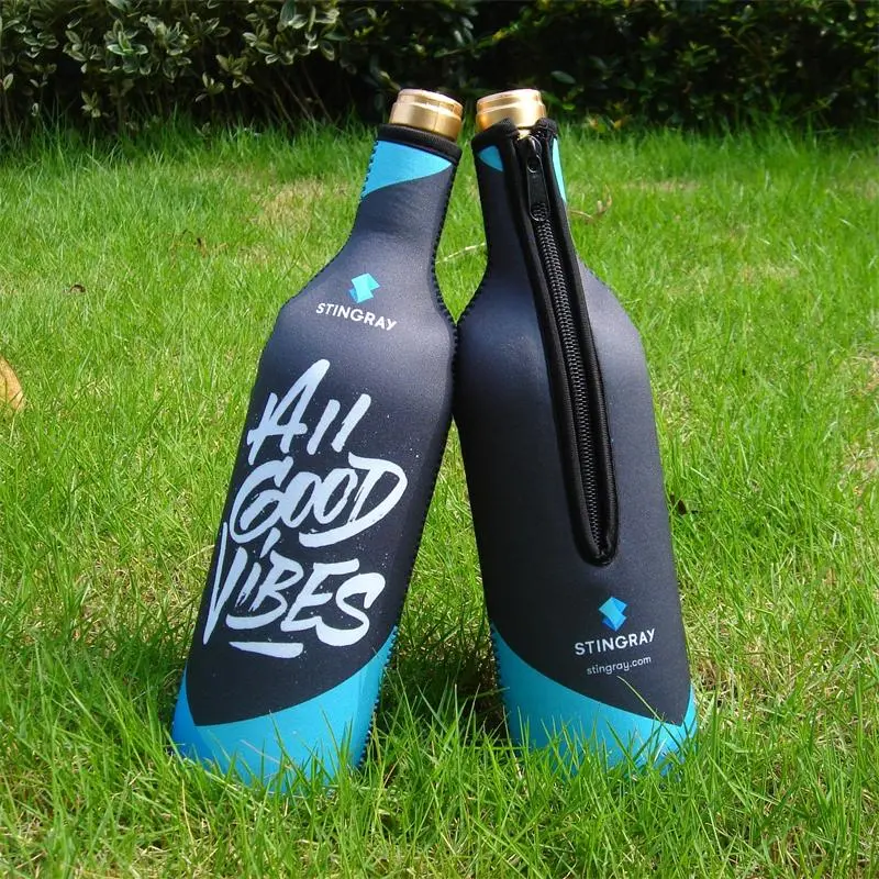 Wholesale Personalized Insulated Neoprene Wine Champagne Bottle Holder Cooler (BC0064)