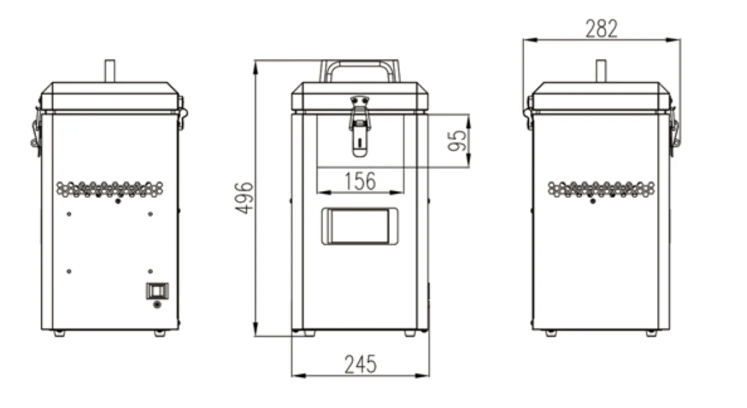 Small Ult Portable Medical Vaccine Freezer for Car Storage