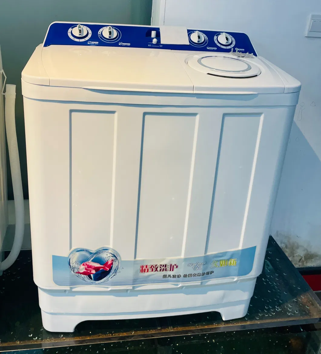Xpb130-P-9 13kg Manufacturer OEM ODM Smart Plastic Twin Tub Semi-Automatic Aluminum/Copper Motor Drying Cleaning Washing Machine with Rust Proof Body