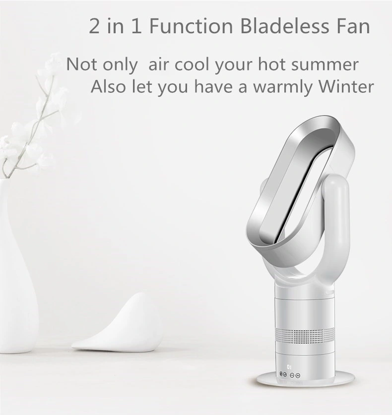 Household Hot Cool Heater Overheat-Protection Heater Mini Portable Desktop Stand Bladeless Fan