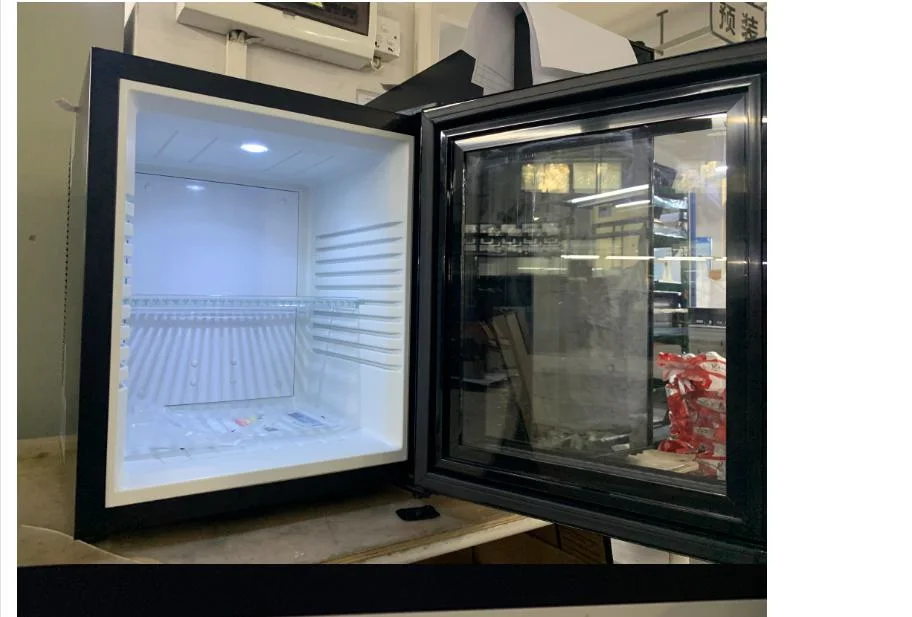 Glass Door Thermoelectric Cooler Showcase Minibar Fridge