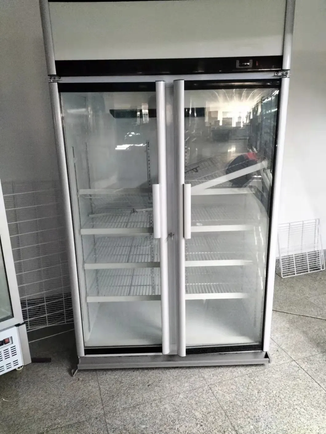 Vertical Display Cooler Beverage Storage Fridge Wine Cold Showcase Refrigerator