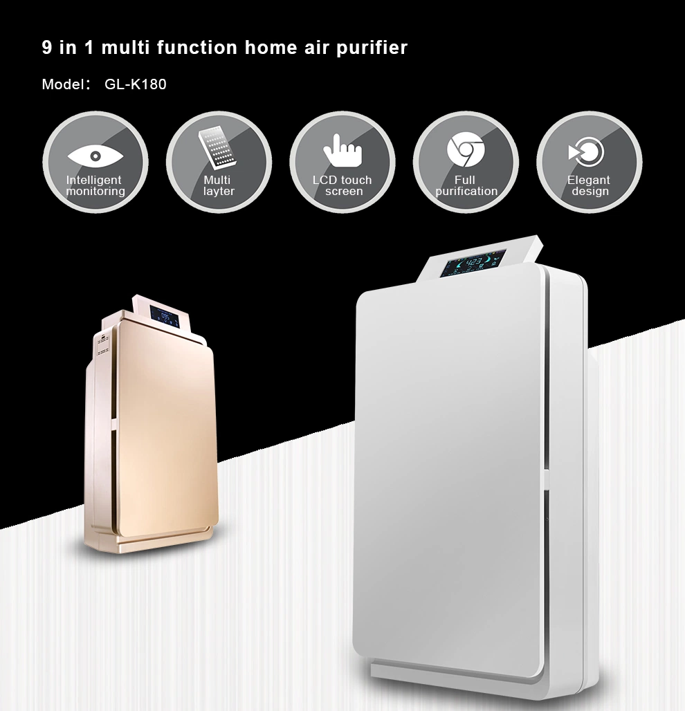 China Factory Commercial Intelligent Home Ionizer Ozone HEPA Air Cleaner