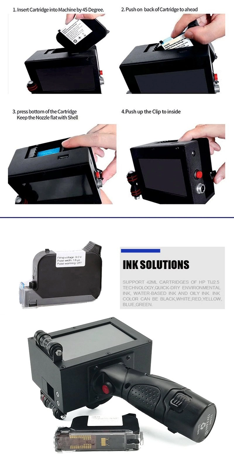 Faith Top-Rated Manufacturer Smart Handheld Inkjet Coding Machine