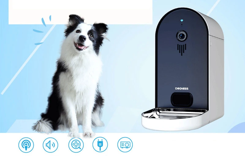 Intelligent Pet Feeder Cats Dogs Supplies Automatic Feeding Remote Monitoring Timing Feeder