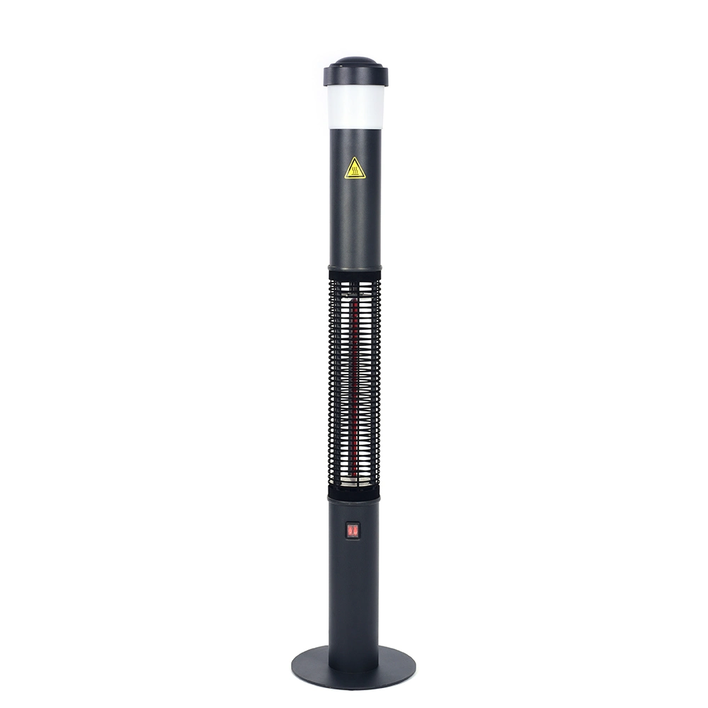 Stainless Steel Electric Heater 2100W Waterproof IP55 Freestanding IR Outdoor Heater for Home and Outside Space