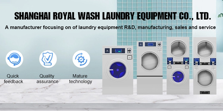 Full Automatic Single Layer Tumble Dryer Coin Operated Laundry Machine for Self Service Laundromat