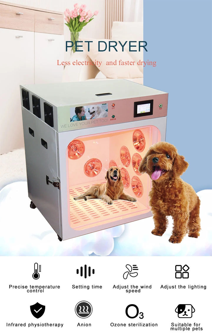 Hot Selling Dog Hair Dryer Automatic Dog Grooming Pet Dryer Box
