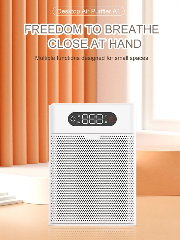 2021 Newest Portable Mini Household Air Purifiers Intelligent Silent Ultraviolet Air Cleaner for Home Office