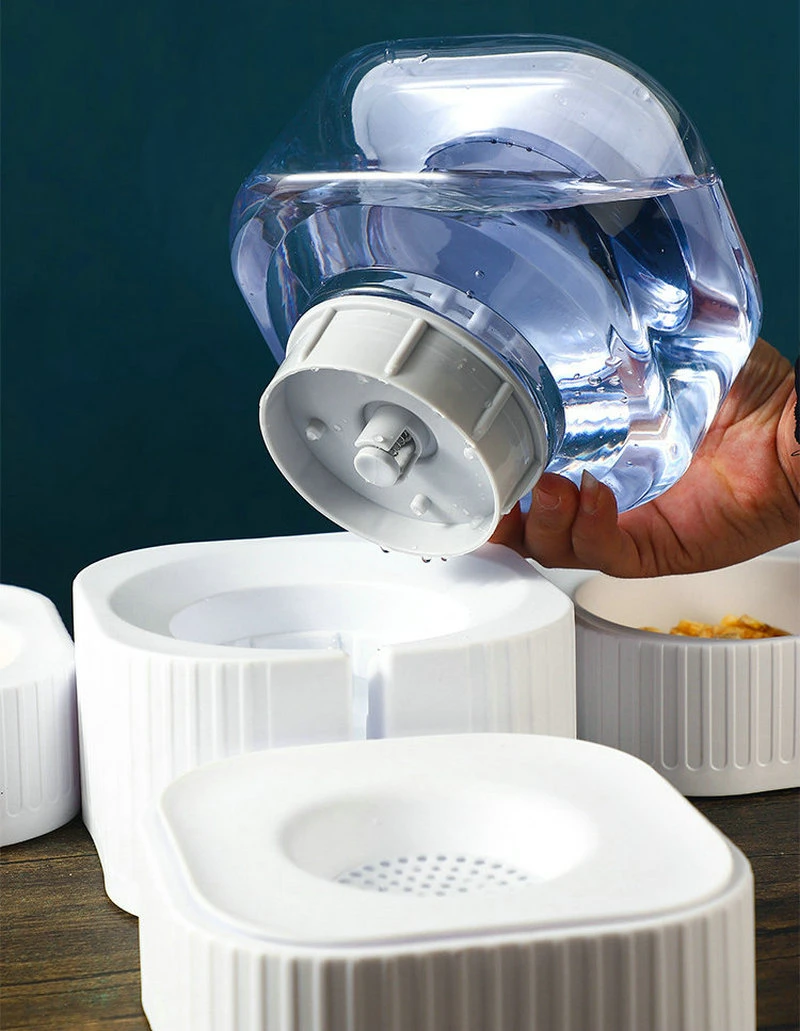 Water Storage Dispenser Luxury Cat Dog Bowl Automatic Feeder Drinker Food Dish Filter Fountain Pet Wbb18652
