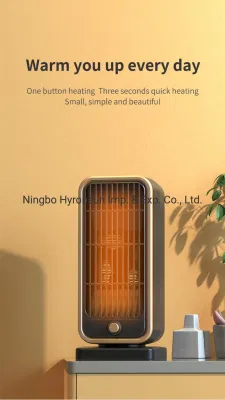  Espacio en el escritorio del panel de vidrio de 500w Calentador Eléctrico Portátil Smart Mini calentador de la torre sala