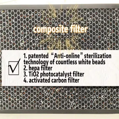 Esterilizador UV portátil inteligente aparato doméstico esterilizador purificador de aire de esterilización con Filtro HEPA