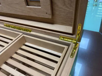 Alta calidad de Custom-Made Cigarros humidor de cedro español/ Box