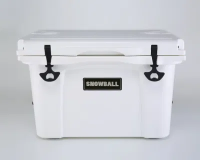 Bola de nieve 35L cerveza de calidad alimentaria Caja de hielo aislado coche rotomolded Logotipo de la Marca de la caja del refrigerador para camping