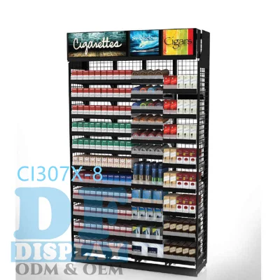 La pantalla de cigarrillos Contador de montaje en rack Expositor cigarrillo electrónico cigarrillos de tabaco australiano vitrina