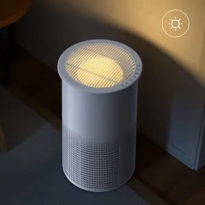 Purificador de aire con control inteligente UV Ture HEPA con diseño de torre con luz nocturna para fumadores de mascotas, electrodomésticos