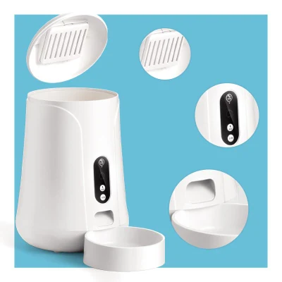 24 horas de supervisión de perro Cat Smart alimentador de mascotas Wi-Fi móvil Aplicación Teléfono Control remoto Microchip dispensador de alimentos alimentador automático de mascotas