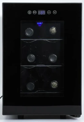 Mini portátil de fábrica pequeña 6 botella de vino nevera con CE ETL