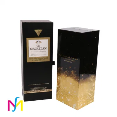  Custom Color Impreso Grado de alimento plegable Artesanía Cosmética papel Perfume caja de regalo, embalaje de exposición, botella de vino de cigarrillos almacenamiento Caja de embalaje