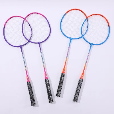 Fuaile Deportes Mayoristas Hierro aleación Badminton Racket Amateur Racquet OEM Logotipo personalizado