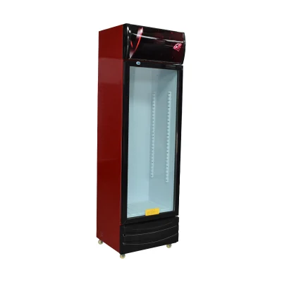  2-8 grados de temperatura Enfriadores de Bebidas wine cooler Gabinete vertical refrigerador Supermarkt comercial