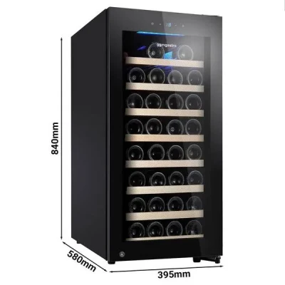 Professional comercial personalizada wine cooler enfriador Refrigerador de enfriadores de vino puro