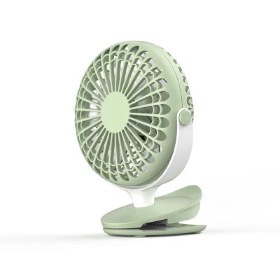 Al Aire Libre personal de 5V DC Refrigeración inteligente moderno práctico recargables USB Mini portátil Ventilador de clip de la hoja 5 bebé