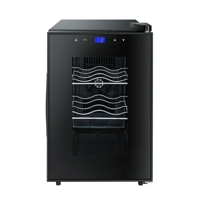  Refrigerador de botellas eléctrico doméstico Zona única 6 botellas refrigerador termoeléctrico Armario Bodega 20X6.5X15