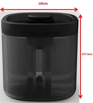 Diseño desmontable negro automático de la fuente de agua de la Mascota