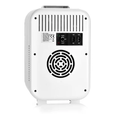 4L refrigerador portátil cosmético, Mini refrigerador de maquillaje, Panel de vidrio e iluminación LED, refrigerador/calentador congelador
