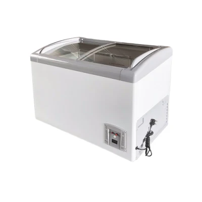 SD/Sc-258y Vitrina de exhibición de puerta de vidrio comercial Congelador de cofre