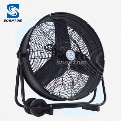 Ventilador de tambor de tambor industrial portátil de suelo comercial