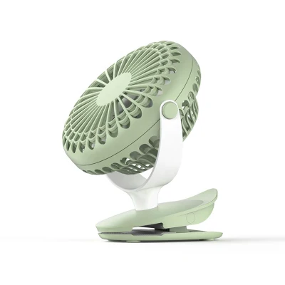 Al Aire Libre personal de 5V DC Refrigeración inteligente moderno práctico recargables USB Mini portátil Ventilador de clip de la hoja 5 bebé