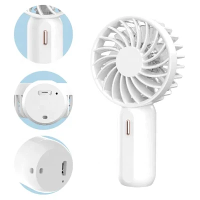 Mini Escritorio portátil portátil USB Aire acondicionado refrigerador pequeña Oficina de escritorio Ventilador recargable