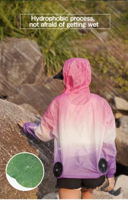 Chaleco portátil de bajo ruido con luz de colores y aire acondicionado