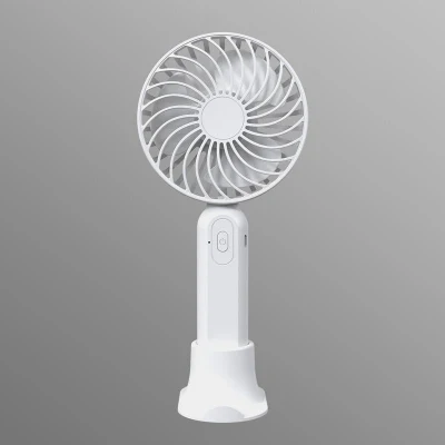 Soporte eléctrico de sobremesa recargable de pequeño tamaño con mango de mesa USB Miniventiladores portátiles portátiles