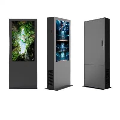  2000nit pantalla ultrafina impermeable para exteriores con sistema Android