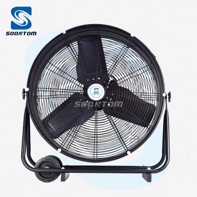 Ventilador de tambor de refrigeración portátil de escape axial de suelo industrial de 48&quot;
