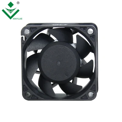  Top Ventas Xyj12b6025h 6025 Sistema de aire fresco de la fuente de alimentación Cargador inteligente inversor Sever UL CE RoHS Mini Ventilador de refrigeración de DC de 60x60x25mm