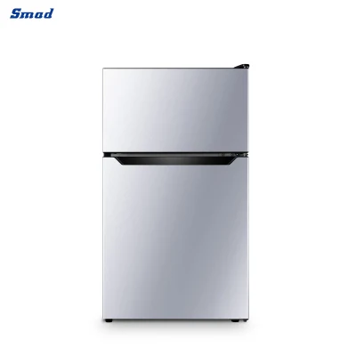 SMAD OEM Top Freezer portátil vertical Electric Mayorista pequeño compresor Nevera de doble puerta para el hogar