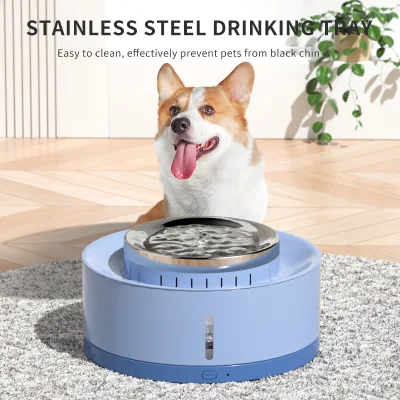  8L Fuente automática de mascotas fuentes ultra tranquilas de Cat con agua Ventana de nivel