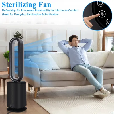 Guangdong Province Four Season Tower Stand purificador de aire de plasma sin bladeless Ventilador inteligente