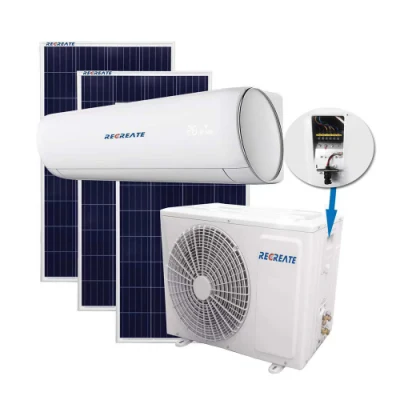  9000BTU Tpye Split de aire acondicionado solar en la pared con R410 R32