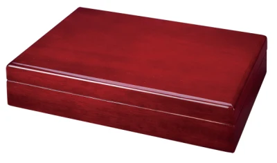 Acabado Piano brillante Cigarros Humidor de madera