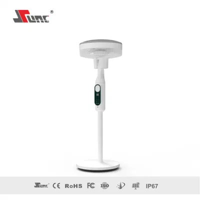  Ventilador de refrigeración solar recargable Soporte Solar solar ventilador Ventilador de mesa con bombilla Smart Control para uso doméstico con panel solar