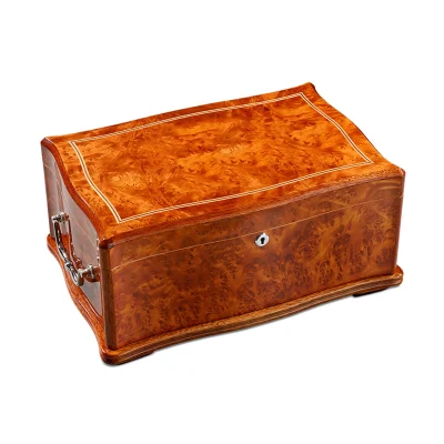 Caja de moisturizing Hot-Selling Caja de Humidor de Cigarro de Madera de Cedro con Caja decorativa del humidificador higrómetro
