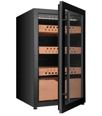 Humidor de puros personalizados fabricante de cigarros puros compresor armario armario de madera de cedro español hidratante estantería