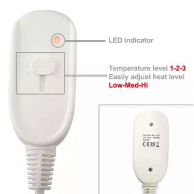 Smart Controller 60W Lechuga de agua eléctrica lavable para promoción manta calefaccionada