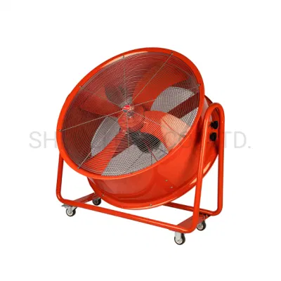  Ventilador de tambor móvil de alta velocidad del ventilador de piso Ventilador Industrial de 24 pulg.