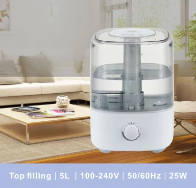  Escritorio LED Home Room Aroma Cool Mist Difuser de aceite esencial H2O humidificador de aire ultrasónico